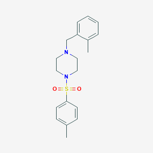 molecular formula C19H24N2O2S B248711 1-(2-Methylbenzyl)-4-[(4-methylphenyl)sulfonyl]piperazine 
