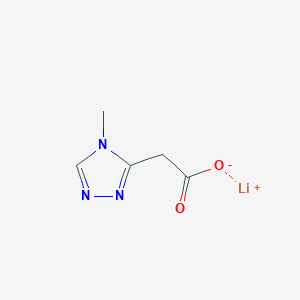 molecular formula C5H6LiN3O2 B2487119 Lithium;2-(4-methyl-1,2,4-triazol-3-yl)acetate CAS No. 2247106-53-0