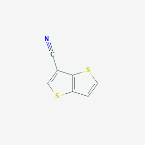 molecular formula C7H3NS2 B2487133 Thieno[3,2-b]thiophene-3-carbonitrile CAS No. 1467663-01-9
