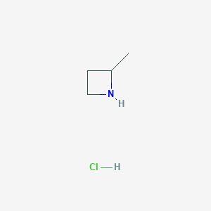 molecular formula C4H10ClN B2487153 2-Methylazetidine hydrochloride CAS No. 1152113-37-5