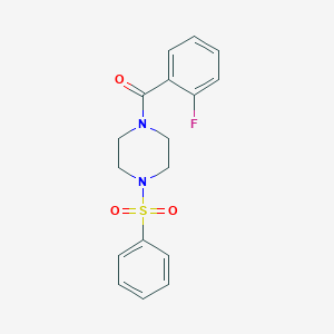 1-(2-Fluorobenzoyl)-4-(phenylsulfonyl)piperazine