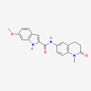 6-methoxy-N-(1-methyl-2-oxo-1,2,3,4-tetrahydroquinolin-6-yl)-1H-indole-2-carboxamide