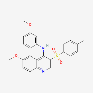 molecular formula C24H22N2O4S B2487191 6-methoxy-N-(3-methoxyphenyl)-3-tosylquinolin-4-amine CAS No. 895649-89-5
