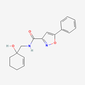 N-[(1-hydroxycyclohex-2-en-1-yl)methyl]-5-phenyl-1,2-oxazole-3-carboxamide