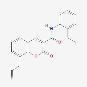 molecular formula C21H19NO3 B2487193 8-allyl-N-(2-ethylphenyl)-2-oxo-2H-chromene-3-carboxamide CAS No. 312734-33-1