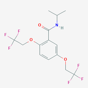 N-isopropyl-2,5-bis(2,2,2-trifluoroethoxy)benzenecarboxamide