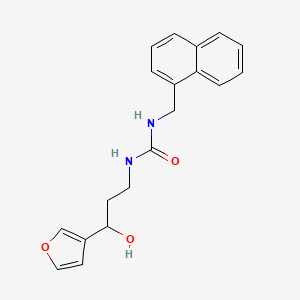 molecular formula C19H20N2O3 B2487223 1-(3-(呋喃-3-基)-3-羟基丙基)-3-(萘-1-基甲基)脲 CAS No. 1428349-43-2