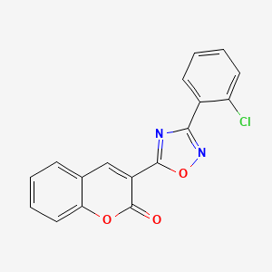 molecular formula C17H9ClN2O3 B2487250 3-[3-(2-chlorophenyl)-1,2,4-oxadiazol-5-yl]-2H-chromen-2-one CAS No. 884631-34-9