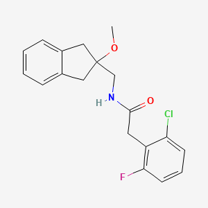 molecular formula C19H19ClFNO2 B2487255 2-(2-chloro-6-fluorophenyl)-N-((2-methoxy-2,3-dihydro-1H-inden-2-yl)methyl)acetamide CAS No. 2034410-39-2