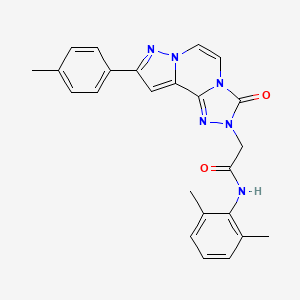 molecular formula C24H22N6O2 B2487282 Chembl4586666 CAS No. 1357842-08-0