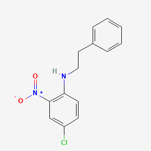 B2487288 (4-Chloro-2-nitrophenyl)(2-phenylethyl)amine CAS No. 100716-41-4