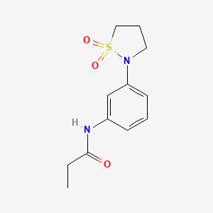 B2487298 N-(3-(1,1-dioxidoisothiazolidin-2-yl)phenyl)propionamide CAS No. 941975-08-2