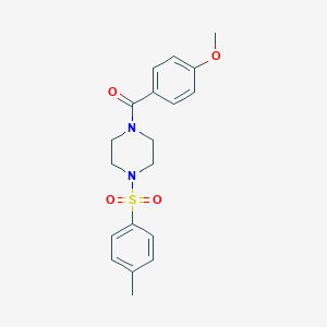 molecular formula C19H22N2O4S B248730 (4-Methoxy-phenyl)-[4-(toluene-4-sulfonyl)-piperazin-1-yl]-methanone 