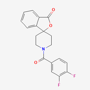 molecular formula C19H15F2NO3 B2487316 1'-(3,4-Difluorobenzoyl)spiro[2-benzofuran-3,4'-piperidine]-1-one CAS No. 1797318-97-8