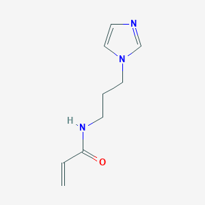 molecular formula C9H13N3O B2487317 N-[3-(1H-Imidazol-1-yl)propyl]prop-2-enamide CAS No. 161035-21-8