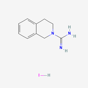 molecular formula C10H14IN3 B2487326 1,2,3,4-Tetrahydroisoquinoline-2-carboximidamide hydroiodide CAS No. 1052540-65-4