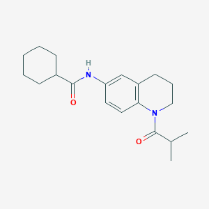 N-(1-isobutyryl-1,2,3,4-tetrahydroquinolin-6-yl)cyclohexanecarboxamide