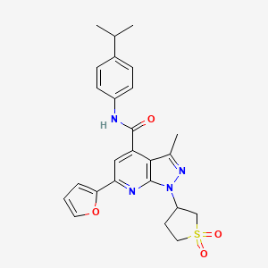 1-(1,1-dioxidotetrahydrothiophen-3-yl)-6-(furan-2-yl)-N-(4-isopropylphenyl)-3-methyl-1H-pyrazolo[3,4-b]pyridine-4-carboxamide