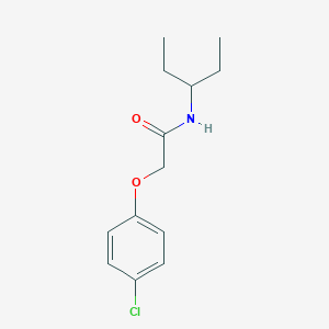 molecular formula C13H18ClNO2 B248734 2-(4-chlorophenoxy)-N-(1-ethylpropyl)acetamide 