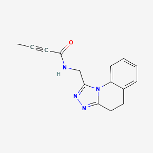 N-(4,5-Dihydro-[1,2,4]triazolo[4,3-a]quinolin-1-ylmethyl)but-2-ynamide