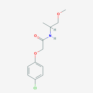 molecular formula C12H16ClNO3 B248735 2-(4-chlorophenoxy)-N-(1-methoxypropan-2-yl)acetamide 