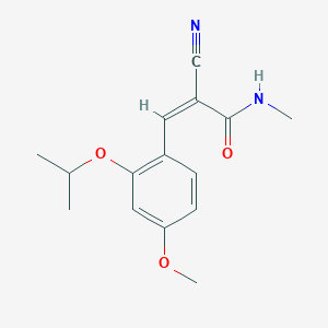 (Z)-2-cyano-3-(4-methoxy-2-propan-2-yloxyphenyl)-N-methylprop-2-enamide