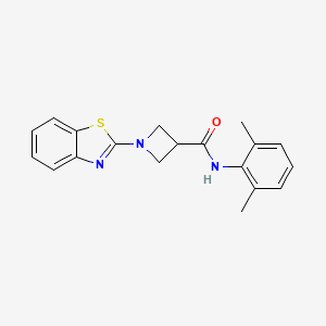 molecular formula C19H19N3OS B2487362 1-(benzo[d]thiazol-2-yl)-N-(2,6-dimethylphenyl)azetidine-3-carboxamide CAS No. 1286712-73-9