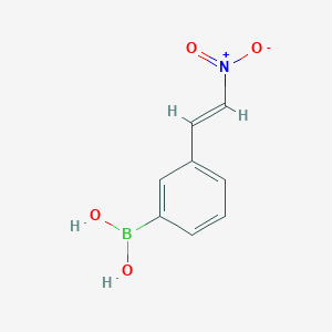 molecular formula C8H8BNO4 B2487367 (E)-(3-(2-Nitrovinyl)phenyl)boronic acid CAS No. 850567-99-6