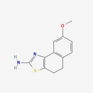 molecular formula C12H12N2OS B2487368 8-Methoxy-4,5-dihydro-naphtho[1,2-d]thiazol-2-yl-amine CAS No. 340220-07-7