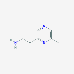 molecular formula C7H11N3 B2487369 2-(6-Methylpyrazin-2-yl)ethan-1-amine CAS No. 1525453-91-1