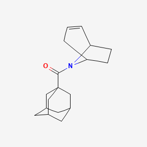 molecular formula C18H25NO B2487372 8-(Adamantane-1-carbonyl)-8-azabicyclo[3.2.1]oct-2-ene CAS No. 1797558-56-5