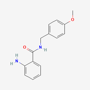 molecular formula C15H16N2O2 B2487376 2-amino-N-(4-metoxibencil)benzamida CAS No. 221539-30-6