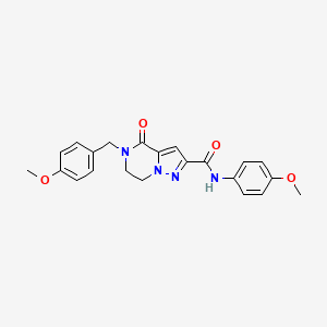 5-(4-methoxybenzyl)-N-(4-methoxyphenyl)-4-oxo-4,5,6,7-tetrahydropyrazolo[1,5-a]pyrazine-2-carboxamide