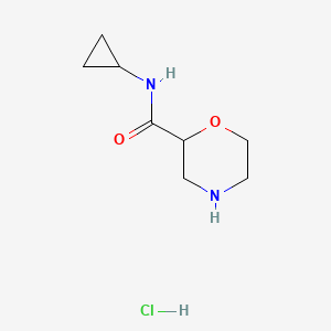 N-Cyclopropylmorpholine-2-carboxamide;hydrochloride