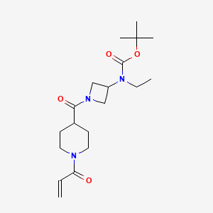 Tert-butyl N-ethyl-N-[1-(1-prop-2-enoylpiperidine-4-carbonyl)azetidin-3-yl]carbamate