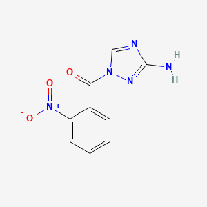 molecular formula C9H7N5O3 B2487408 (3-氨基-1,2,4-三唑-1-基)-(2-硝基苯基)甲酮 CAS No. 111544-25-3