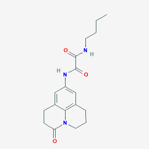 N1-butyl-N2-(3-oxo-1,2,3,5,6,7-hexahydropyrido[3,2,1-ij]quinolin-9-yl)oxalamide