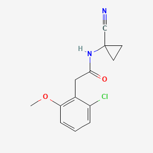 2-(2-chloro-6-methoxyphenyl)-N-(1-cyanocyclopropyl)acetamide