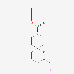 Tert-butyl 2-(iodomethyl)-1-oxa-9-azaspiro[5.5]undecane-9-carboxylate