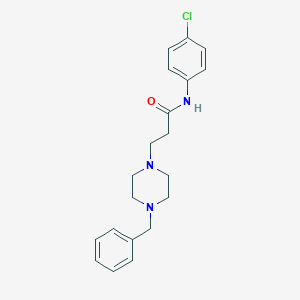 3-(4-benzylpiperazin-1-yl)-N-(4-chlorophenyl)propanamide