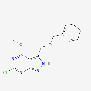 3-((Benzyloxy)methyl)-6-chloro-4-methoxy-1H-pyrazolo[3,4-d]pyrimidine