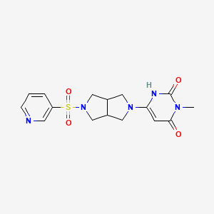 3-Methyl-6-(5-pyridin-3-ylsulfonyl-1,3,3a,4,6,6a-hexahydropyrrolo[3,4-c]pyrrol-2-yl)-1H-pyrimidine-2,4-dione