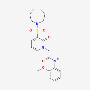 2-(3-(azepan-1-ylsulfonyl)-2-oxopyridin-1(2H)-yl)-N-(2-methoxyphenyl)acetamide
