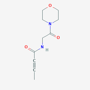 molecular formula C10H14N2O3 B2487460 N-[2-(morpholin-4-yl)-2-oxoethyl]but-2-ynamide CAS No. 2097867-64-4