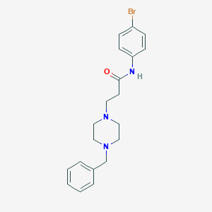 molecular formula C20H24BrN3O B248747 3-(4-benzylpiperazin-1-yl)-N-(4-bromophenyl)propanamide 