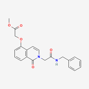 Methyl 2-[2-[2-(benzylamino)-2-oxoethyl]-1-oxoisoquinolin-5-yl]oxyacetate