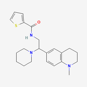 N-(2-(1-methyl-1,2,3,4-tetrahydroquinolin-6-yl)-2-(piperidin-1-yl)ethyl)thiophene-2-carboxamide