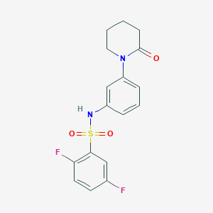 2,5-difluoro-N-(3-(2-oxopiperidin-1-yl)phenyl)benzenesulfonamide