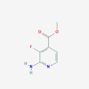 molecular formula C7H7FN2O2 B2487503 Methyl 2-amino-3-fluoroisonicotinate CAS No. 1806562-94-6