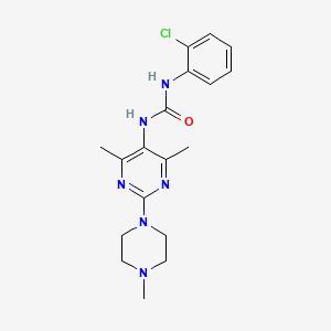 1-(2-Chlorophenyl)-3-(4,6-dimethyl-2-(4-methylpiperazin-1-yl)pyrimidin-5-yl)urea